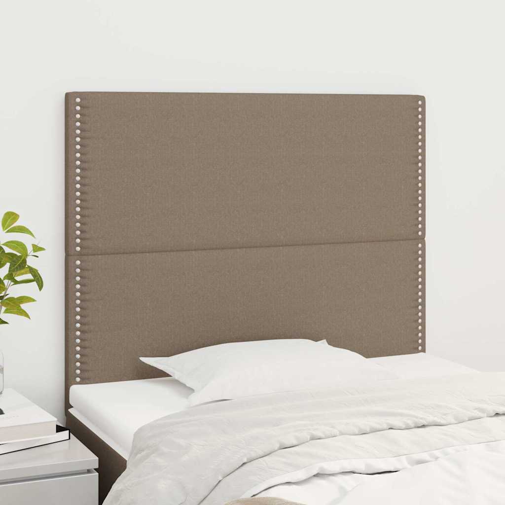 Vidaxl hoofdbord taupe 100x5x118 128 cm stof