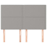 Vidaxl hoofdbord lichtgrijs 144x5x118 128 cm stof