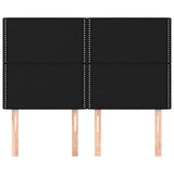 Vidaxl hoofdbord zwart 144x5x118 128 cm stof