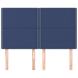 Vidaxl hoofdbord blauw 144x5x118 128 cm stof