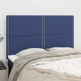 Vidaxl hoofdbord blauw 144x5x118 128 cm stof