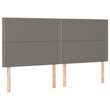 Vidaxl hoofdbord donkergrijs 160x5x118 128 cm stof