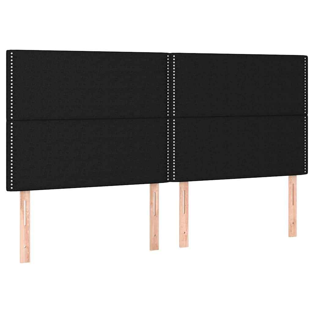 Vidaxl hoofdbord zwart 160x5x118 128 cm stof