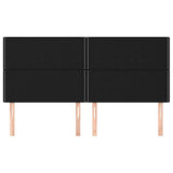 Vidaxl hoofdbord zwart 160x5x118 128 cm stof