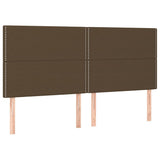 Vidaxl hoofdbord donkerbruin 180x5x118 128 cm stof
