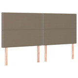 Vidaxl hoofdbord taupe 180x5x118 128 cm stof