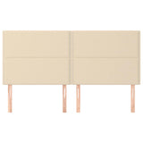 Vidaxl hoofdbord crème 180x5x118 128 cm stof