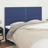 Vidaxl hoofdbord blauw 180x5x118 128 cm stof