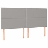 Vidaxl hoofdbord lichtgrijs 200x5x118 128 cm stof