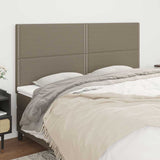 Vidaxl hoofdbord taupe 200x5x118 128 cm stof