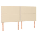 Vidaxl hoofdbord crème 200x5x118 128 cm stof