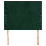 Vidaxl hoofdbord donkergroen 90x5x118 128 cm fluweel