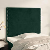 Vidaxl hoofdbord donkergroen 90x5x118 128 cm fluweel