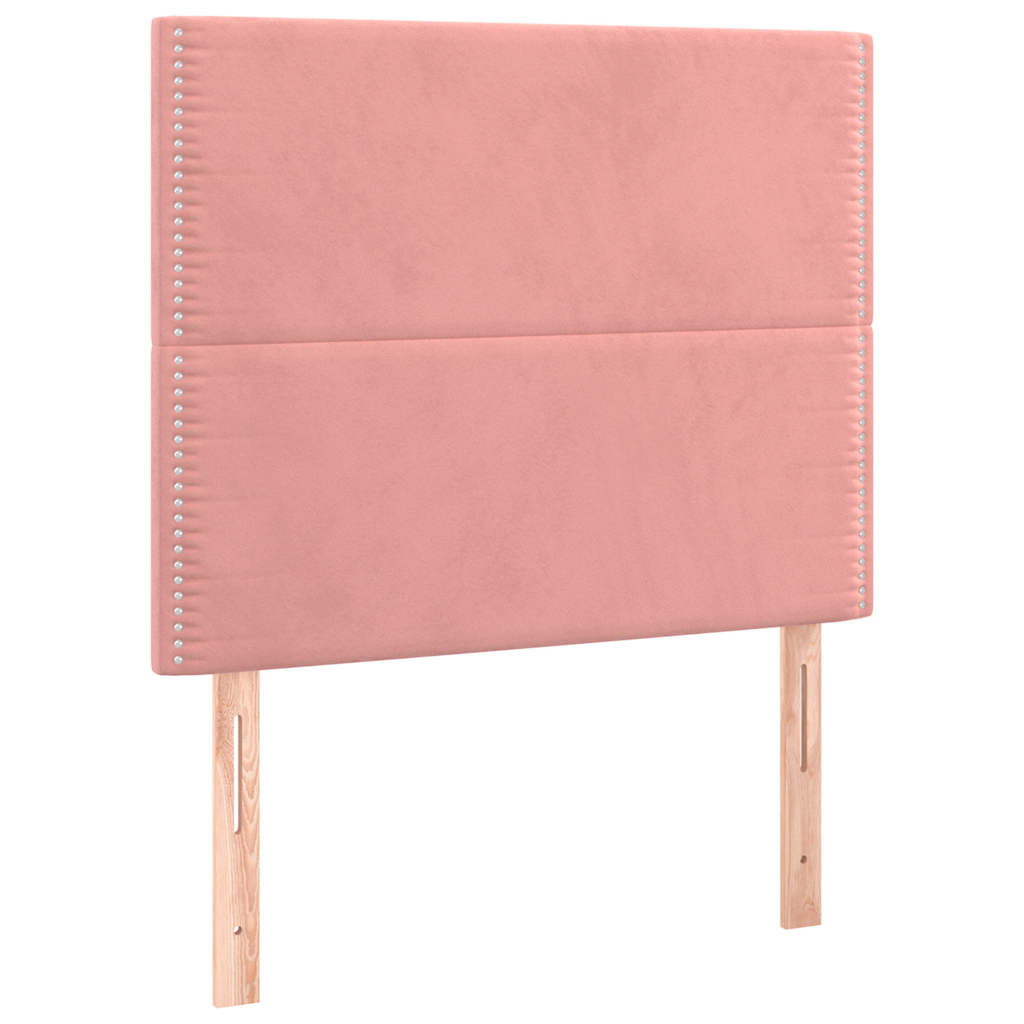 Vidaxl hoofdbord roze 90x5x118 128 cm fluweel