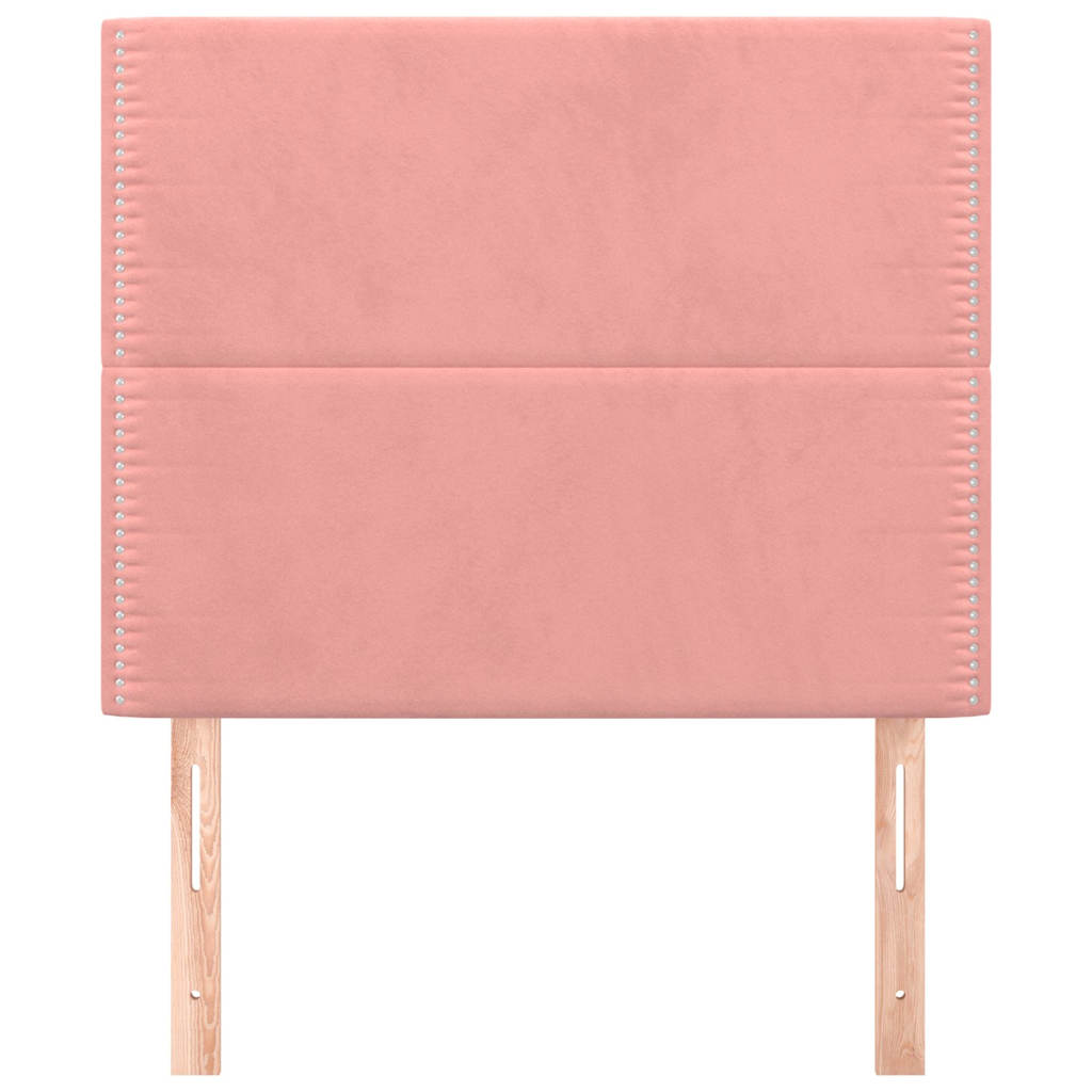 Vidaxl hoofdbord roze 90x5x118 128 cm fluweel