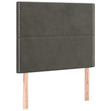 Vidaxl hoofdbord donkergrijs 100x5x118 128 cm fluweel