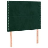 Vidaxl hoofdbord donkergroen 100x5x118 128 cm fluweel
