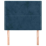 Vidaxl hoofdbord donkerblauw 100x5x118 128 cm fluweel