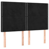 Vidaxl hoofdbord zwart 144x5x118 128 cm fluweel