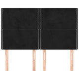 Vidaxl hoofdbord zwart 144x5x118 128 cm fluweel