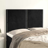 Vidaxl hoofdbord zwart 144x5x118 128 cm fluweel