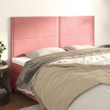Vidaxl hoofdbord roze 160x5x118 128 cm fluweel