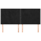 Vidaxl hoofdbord zwart 180x5x118 128 cm fluweel