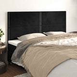 Vidaxl hoofdbord zwart 180x5x118 128 cm fluweel