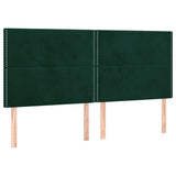Vidaxl hoofdbord donkergroen 180x5x118 128 cm fluweel