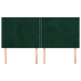 Vidaxl hoofdbord donkergroen 180x5x118 128 cm fluweel