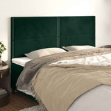 Vidaxl hoofdbord donkergroen 200x5x118 128 cm fluweel