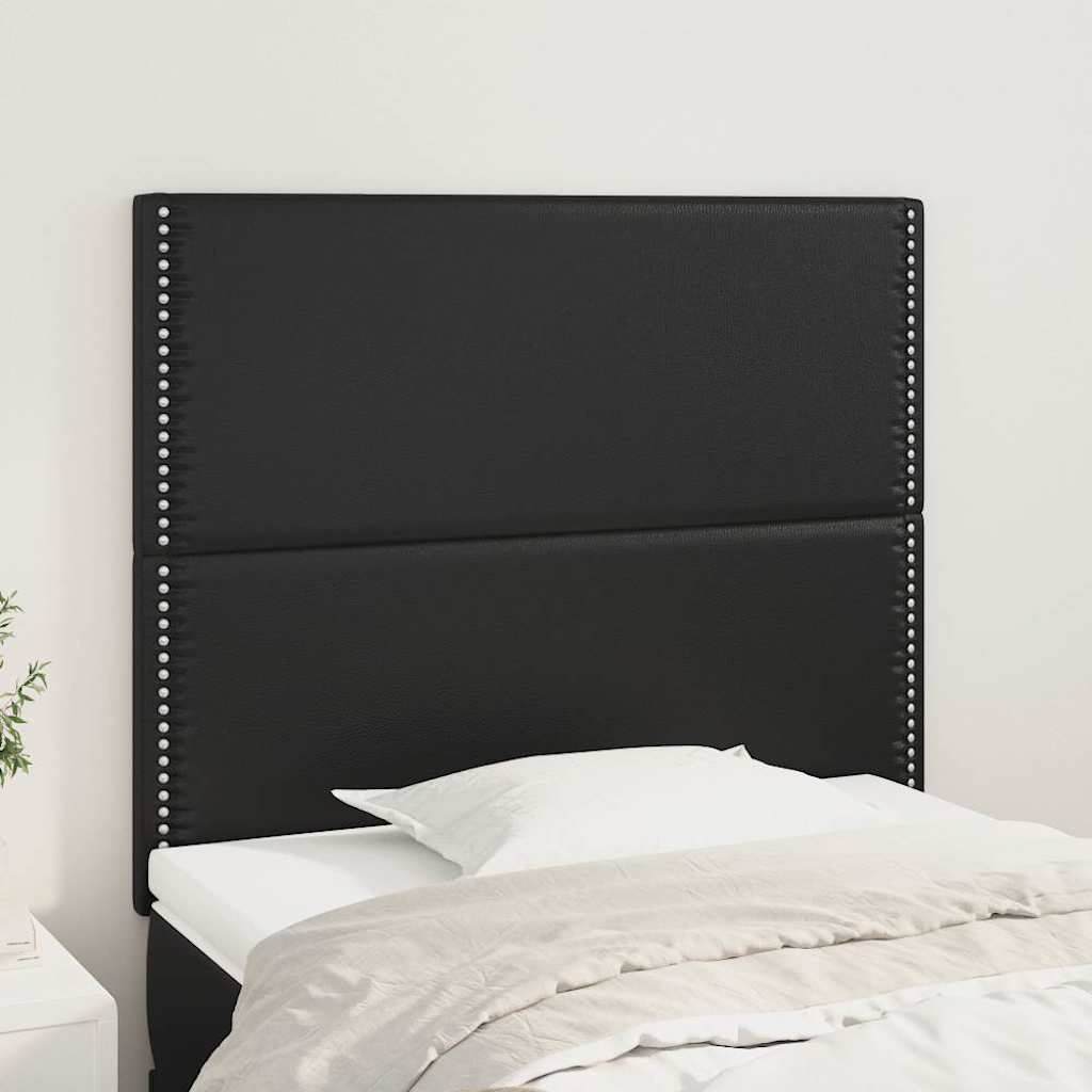 Vidaxl hoofdbord zwart 100x5x118 128 cm kunstleer