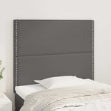 Vidaxl hoofdbord grijs 100x5x118 128 cm kunstleer