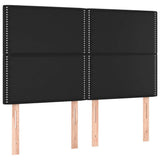 Vidaxl hoofdbord zwart 144x5x118 128 cm kunstleer