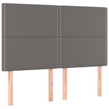 Vidaxl hoofdbord grijs 144x5x118 128 cm kunstleer