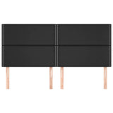 Vidaxl hoofdbord zwart 180x5x118 128 cm kunstleer