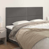 Vidaxl hoofdbord grijs 200x5x118 128 cm kunstleer