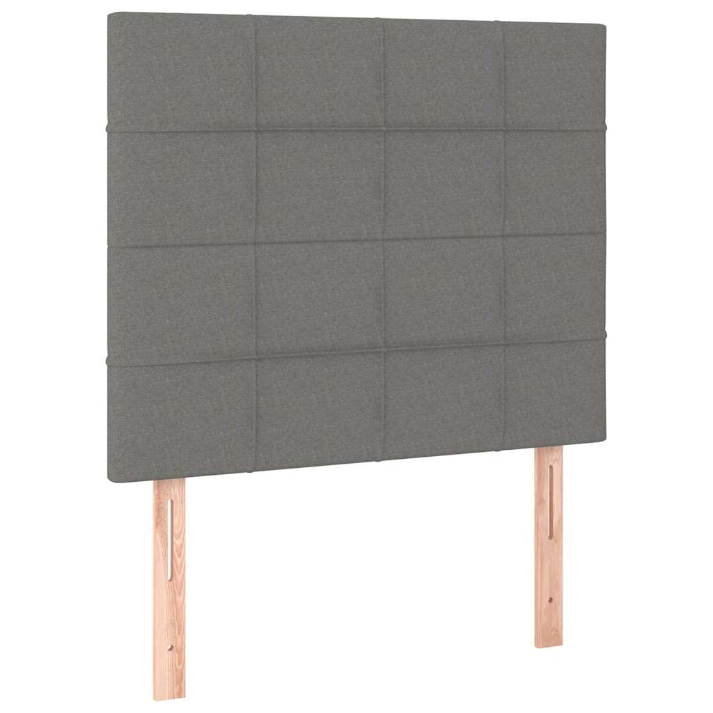 Vidaxl hoofdbord donkergrijs 80x5x118 128 cm stof
