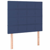Vidaxl hoofdbord blauw 80x5x118 128 cm stof