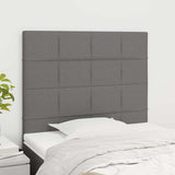 Vidaxl hoofdbord donkergrijs 90x5x118 128 cm stof