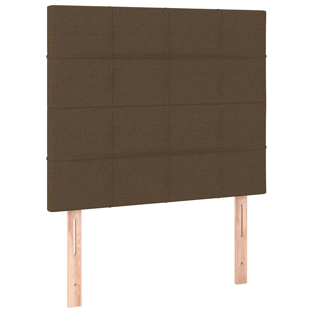 Vidaxl hoofdbord donkerbruin 90x5x118 128 cm stof