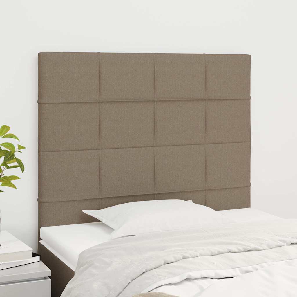 Vidaxl hoofdbord taupe 90x5x118 128 cm stof