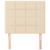 Vidaxl hoofdbord crème 90x5x118 128 cm stof