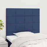 Vidaxl hoofdbord blauw 90x5x118 128 cm stof
