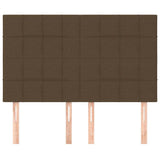 Vidaxl hoofdbord donkerbruin 144x5x118 128 cm stof