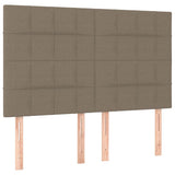 Vidaxl hoofdbord taupe 144x5x118 128 cm stof