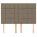 Vidaxl hoofdbord taupe 144x5x118 128 cm stof