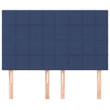 Vidaxl hoofdbord blauw 144x5x118 128 cm stof