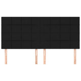 Vidaxl hoofdbord zwart 160x5x118 128 cm stof