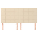 Vidaxl hoofdbord crème 160x5x118 128 cm stof